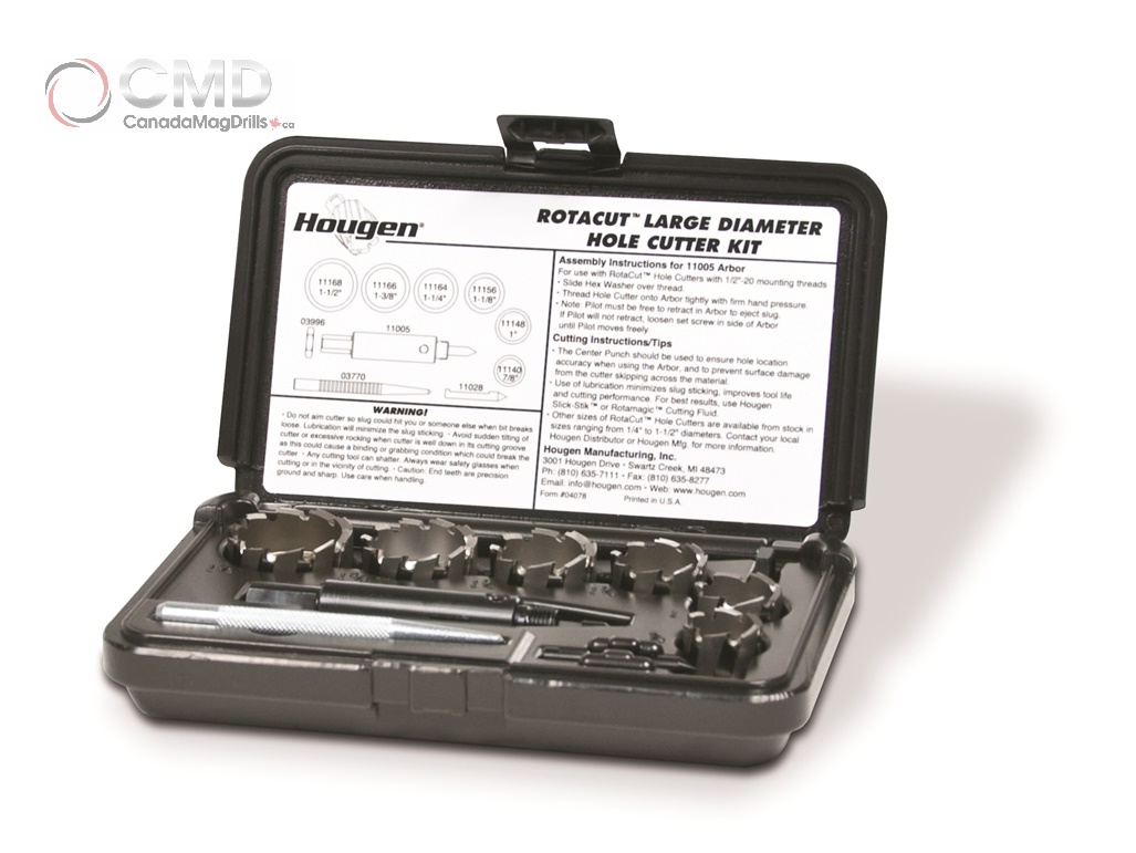 11078 HOUGEN KITLARGE DIAMETER ROTACUT Canada Mag Drills